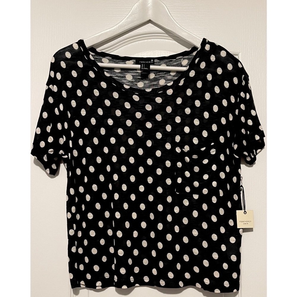 black polka dots shirts